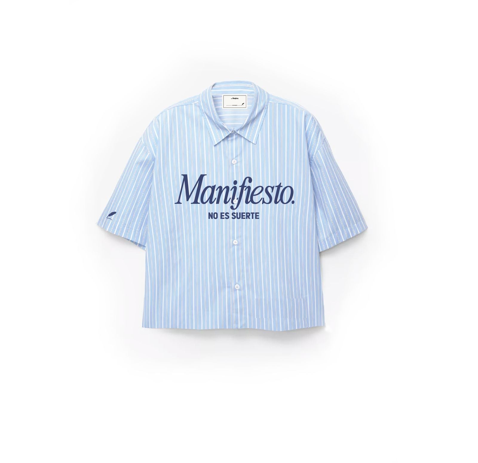 CAMISA OCEAN BOXY - Azul